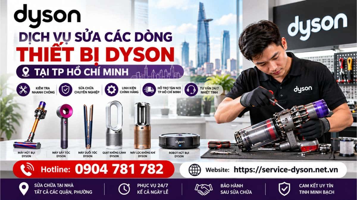 Dịch Vụ Sửa Các Dòng Thiết Bị Dyson Tại TP Hồ Chí Minh